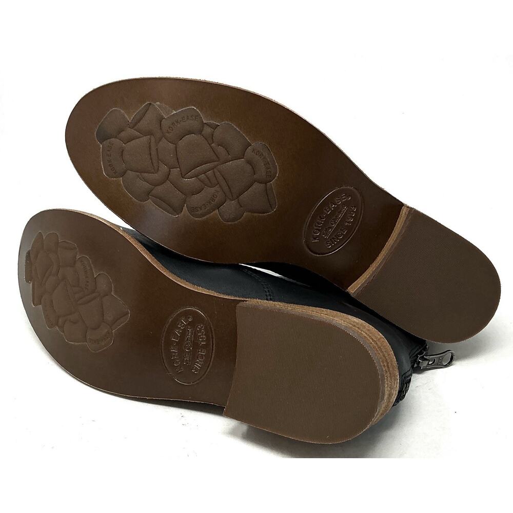 Kork Ease Ryder Black Leather Ankle Bootie Zip Boots Size 7 NEW - Picture 10 of 11